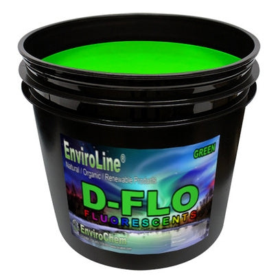 D-Flo Fluorescent Discharge Ink - Green - ScreenBurning.com