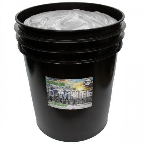 Pure white discharge ink by CCI, 5g D-White ink bottle for textile printing, with a clear view of the ink container.