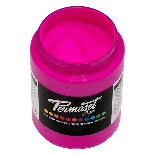 Permaset Aqua Standard Ink - Glow Magenta - 300ml - ScreenBurning.com