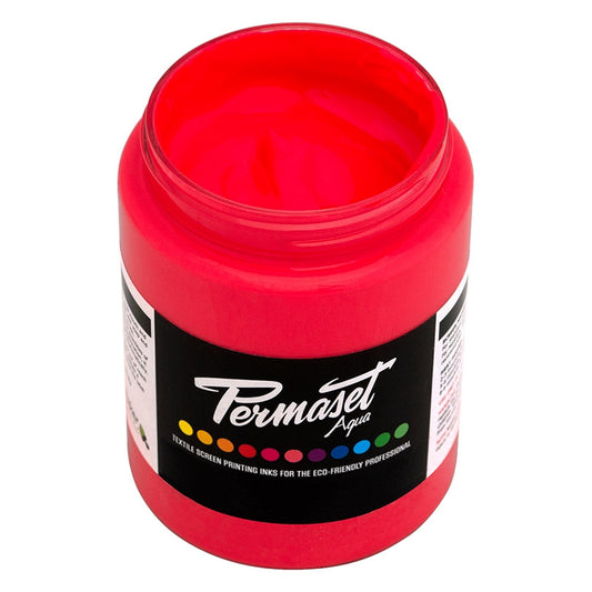 Permaset Aqua Standard Ink - Glow Red - 300ml - ScreenBurning.com