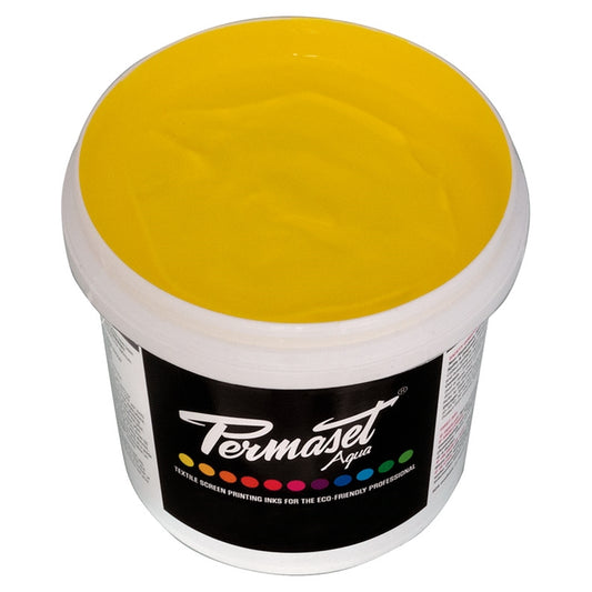 Permaset Aqua Standard Ink - Process Yellow - 1L - ScreenBurning.com