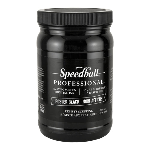 Speedball Acrylic Ink - Poster Black - ScreenBurning.com