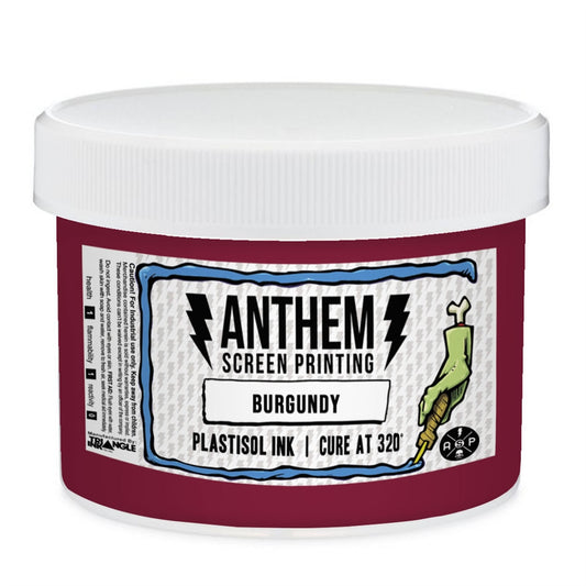 Triangle Plastisol Ink - Burgundy - ScreenBurning.com