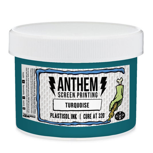 Triangle Plastisol Ink - Turquoise - ScreenBurning.com