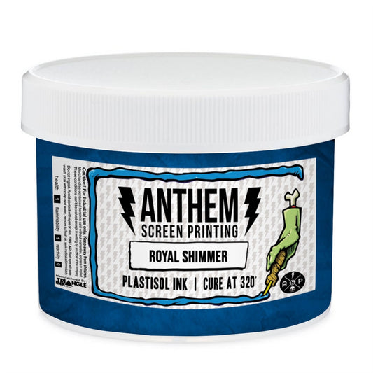 Triangle Plastisol Ink - Royal Blue Shimmer - ScreenBurning.com