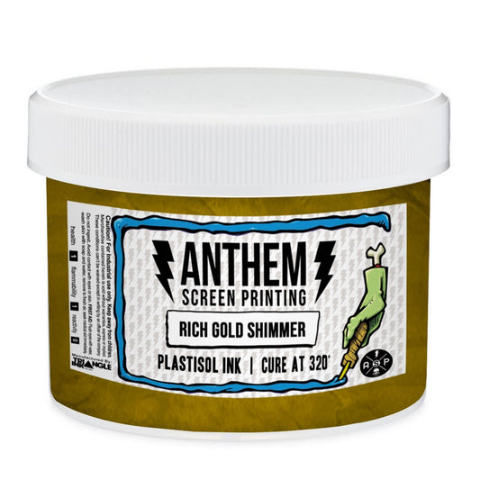 Triangle Plastisol Ink - Rich Gold Shimmer - ScreenBurning.com