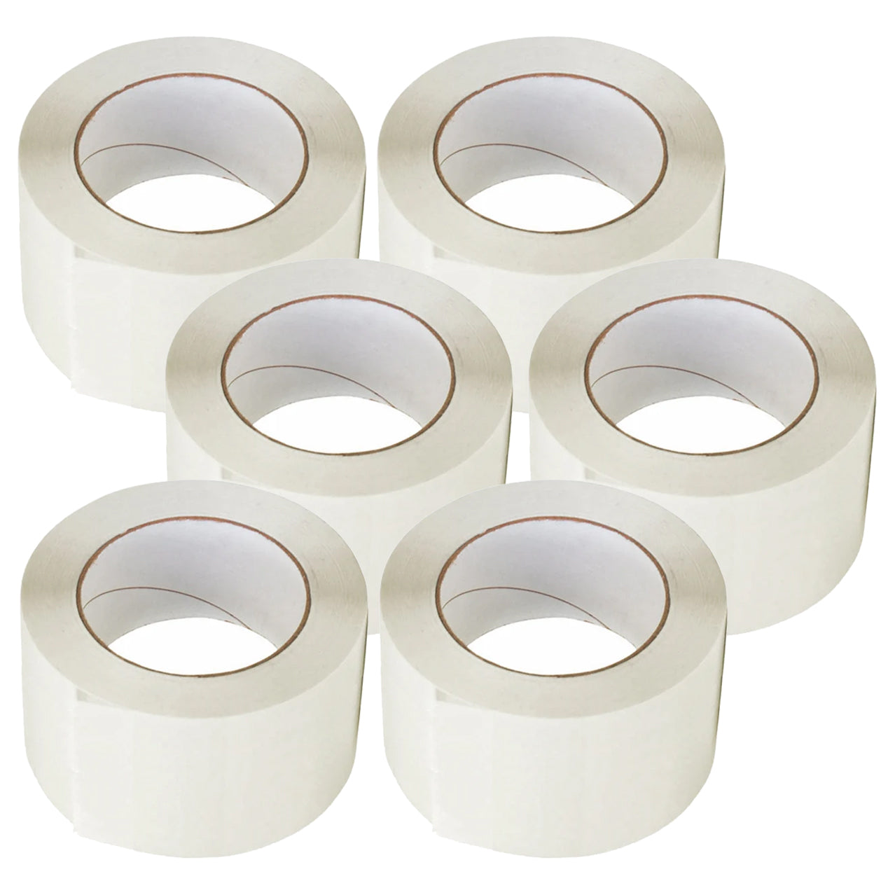 White Economy Screen Tape - 2" x 60 Yards - 6 Pack