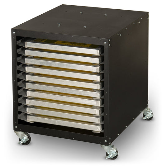 Vastex 10 Screen Utility Cart w/ Locking Casters - ScreenBurning.com
