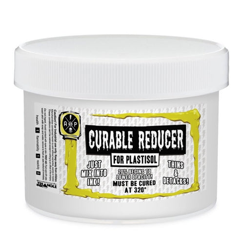 Triangle Inks Triangle Curable Plastisol Reducer and Detackifier in a quart container, used for reducing and detacking plastisol inks.