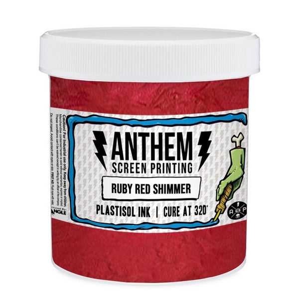 Triangle Plastisol Ink - Ruby Red Shimmer – ScreenBurning.com