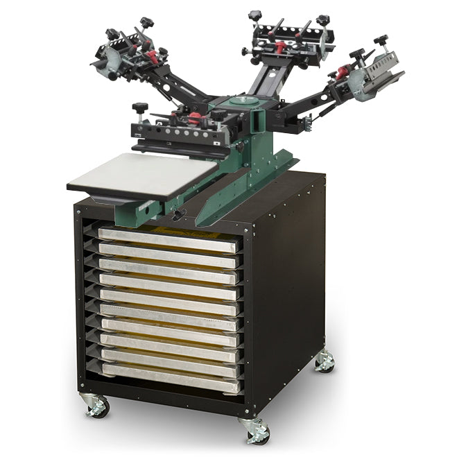 Vastex 10 Screen Utility Cart w/ Locking Casters - ScreenBurning.com