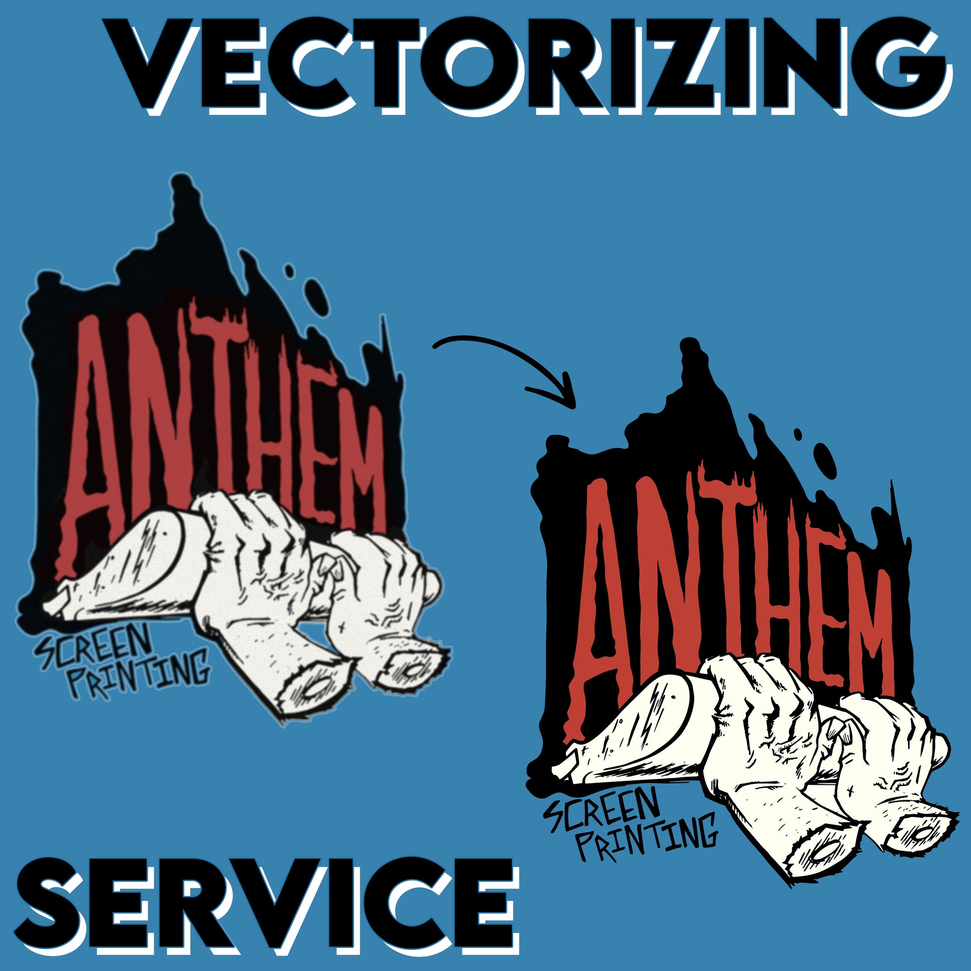 Vectorizing Service for Screen Printing - ScreenBurning.com