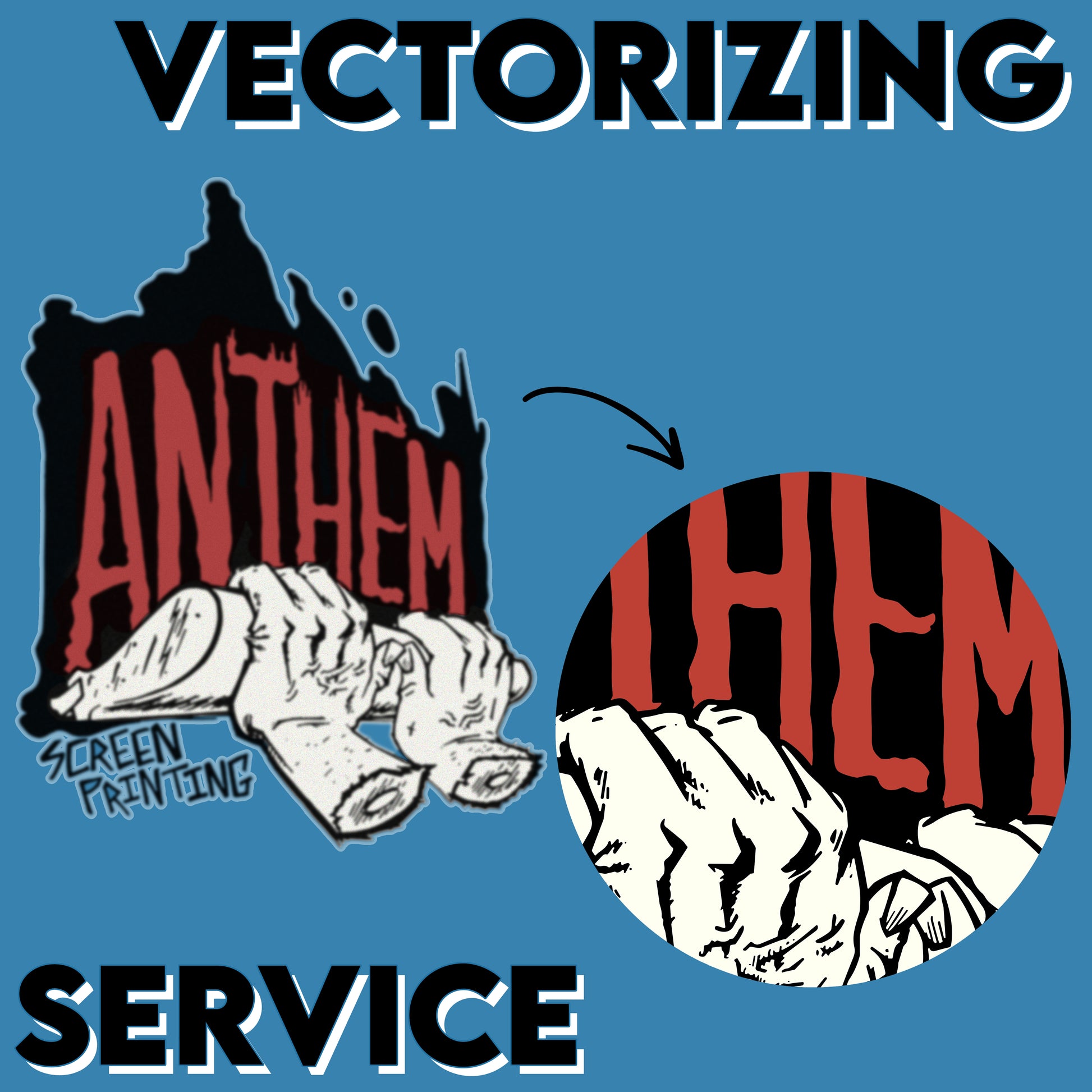 Vectorizing Service for Screen Printing - ScreenBurning.com