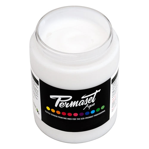 Permaset Aqua Standard Ink print paste extender in a container, suitable for textile screen printing and color enhancement.