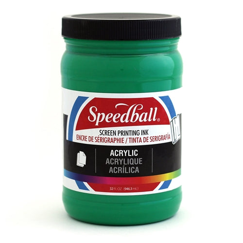 Speedball Acrylic Ink in Emerald Green, vibrant and smooth-flowing ink for artist and craft projects.