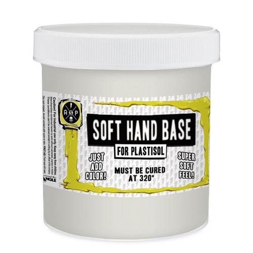 Triangle Soft Hand Base for plastisol ink, a smooth, flexible hand base in a plastic ink product image.