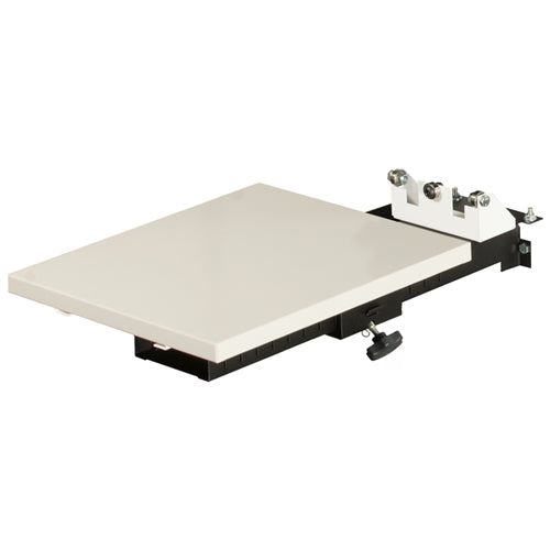 Vastex V-100 rotor arm with 14x16 inch pallet add-on attached, used as a printing press accessory for screen printing equipment.